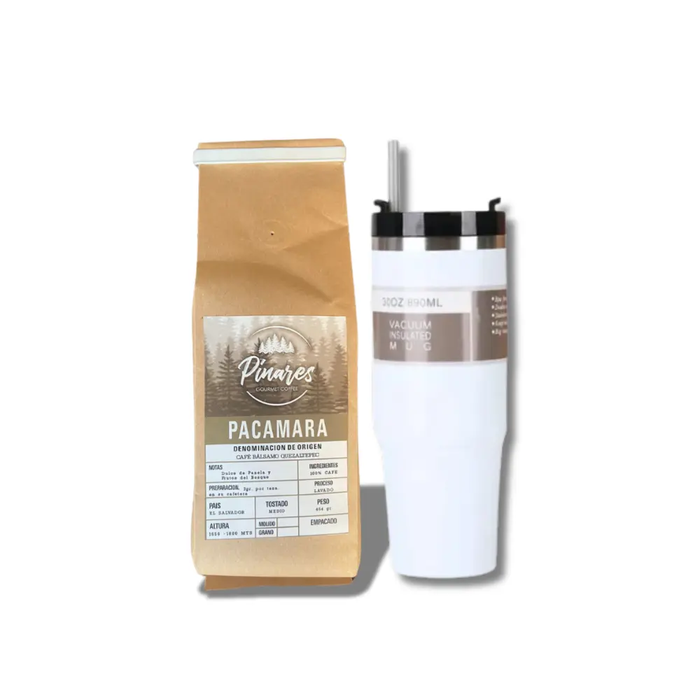 Pacamara lavado con termo blanco 
