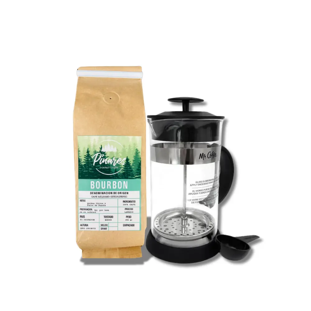 [Prensa Francesa] Bourbon lavado con prensa francesa café 