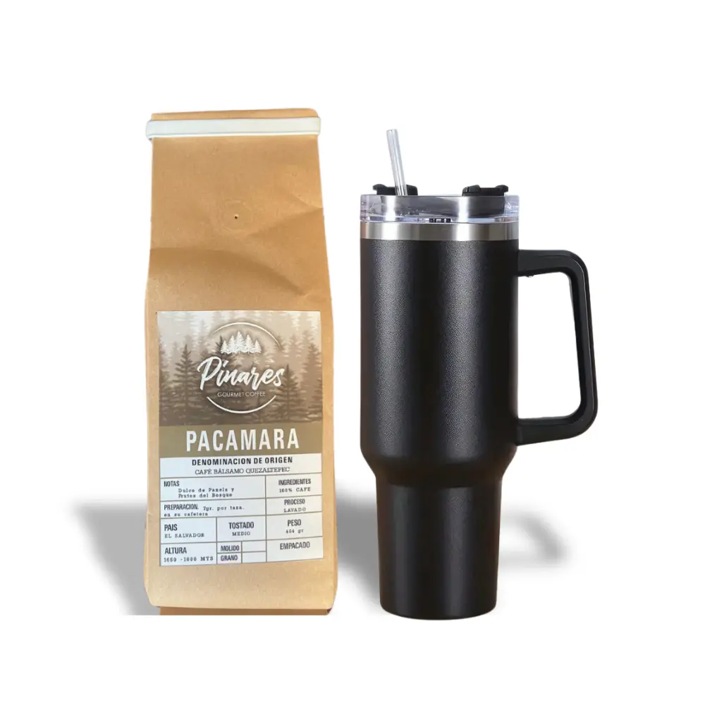Pacamara lavado con termo negro